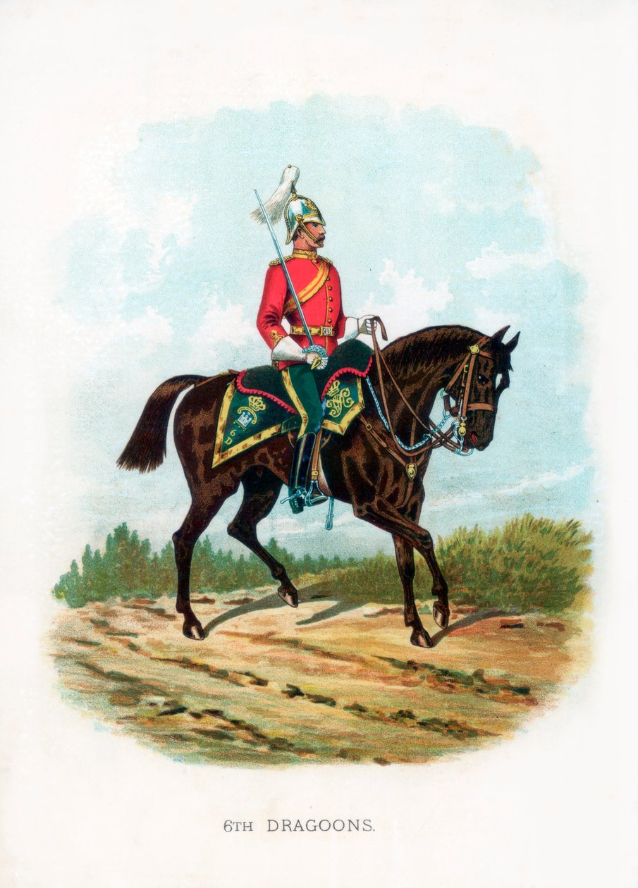 6:e dragonerna, 1889 av Unbekannt