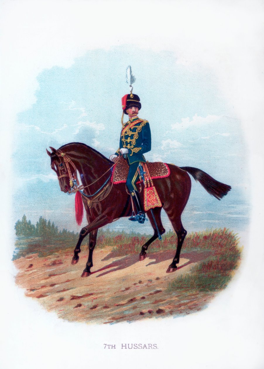 7:e husarerna, 1889 av Unbekannt
