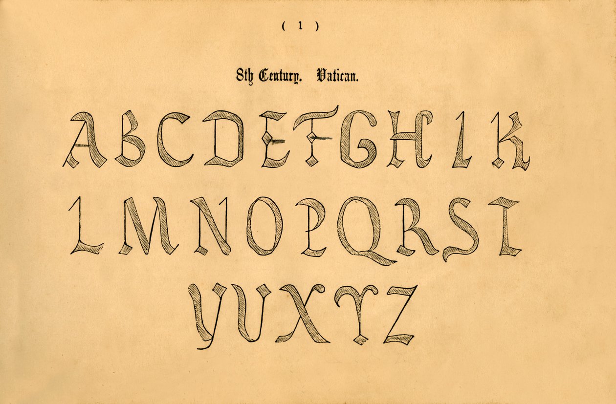 8:e århundradet. Vatikanen, 1862 av Unbekannt