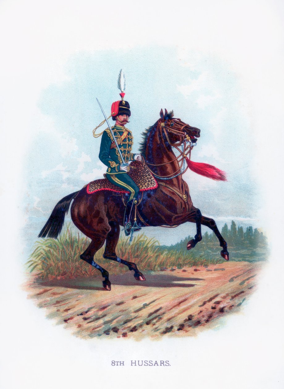 8:e husarerna, 1889 av Unbekannt