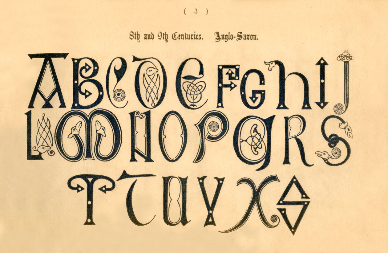 8:e och 900-tal. anglosaxiska, 1862 av Unbekannt