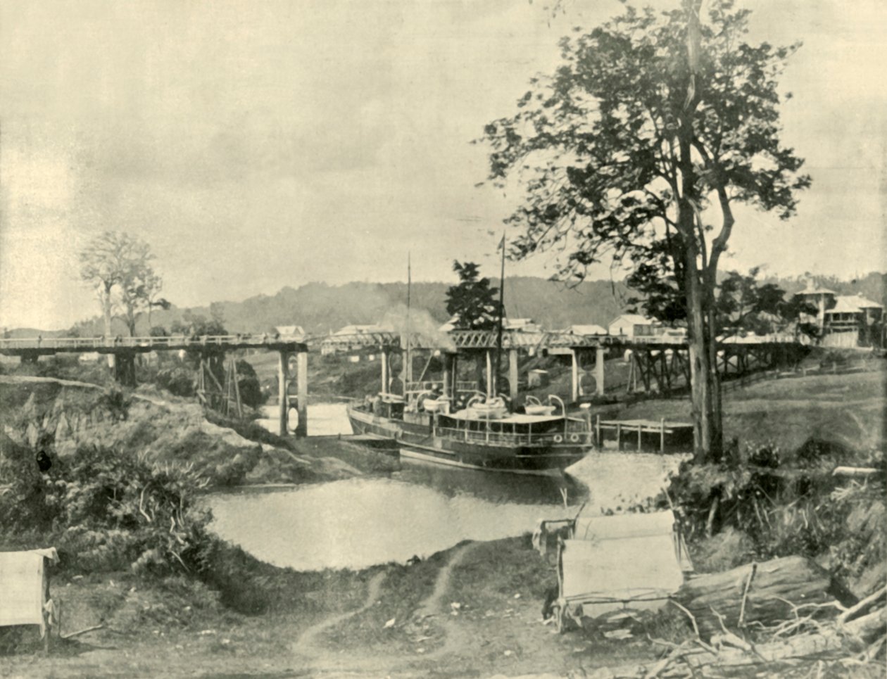En bro vid Lismore, 1901. av Unbekannt