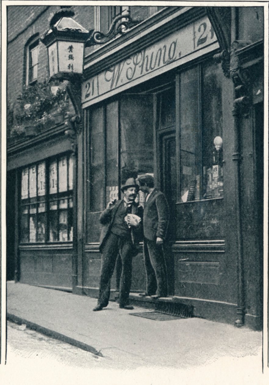 En kinesisk butik, Limehouse, London, c1900 1901 av Unbekannt