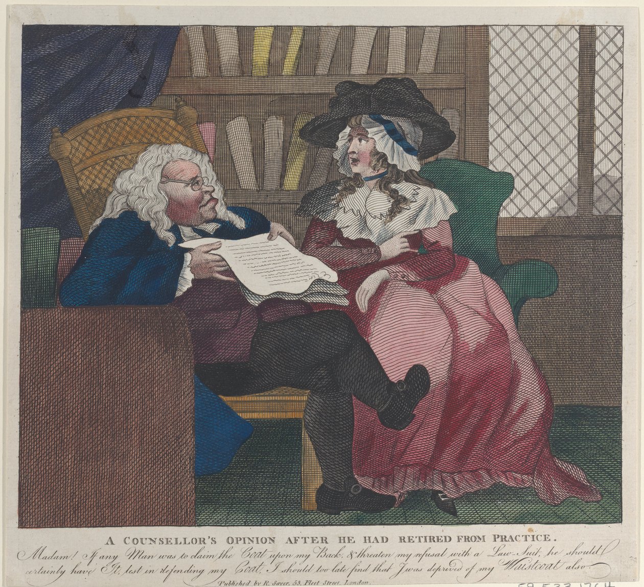 En rådgivares åsikt efter att han hade gått i pension från praktiken - The Legal Consultation, 1780-94., 1780-94 av Unbekannt