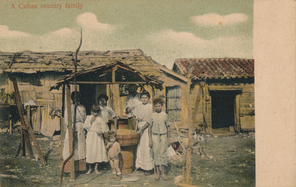 En kubansk lantfamilj, 1908 av Unbekannt