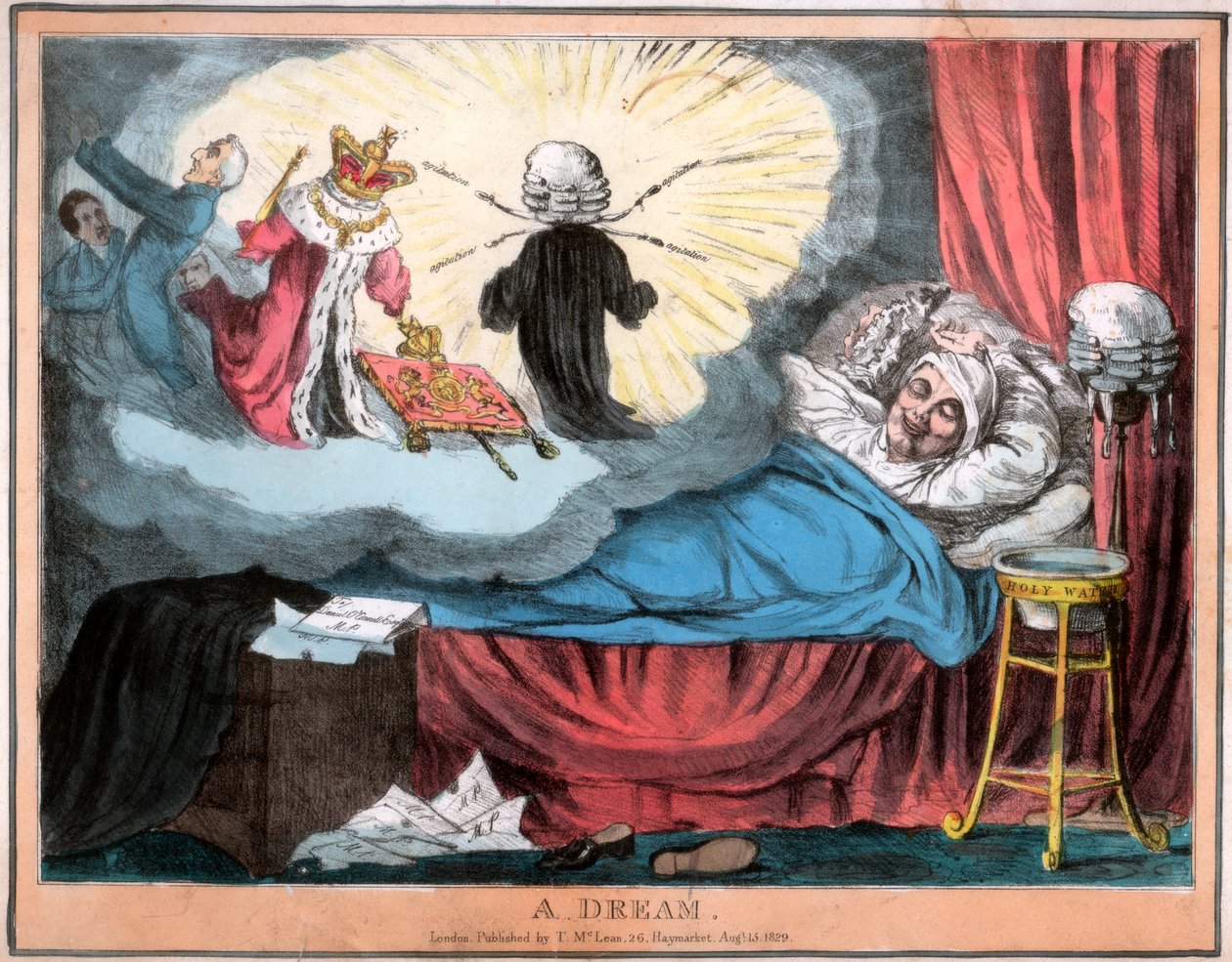 En dröm, 1829 av Unbekannt