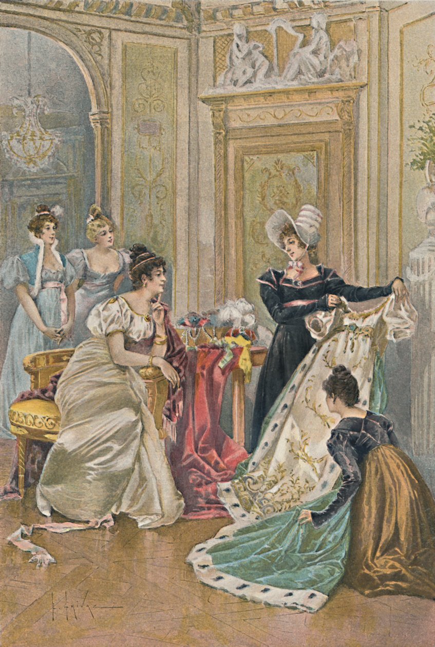 En favoritsysselsättning av Josephine, 1896 av Unbekannt