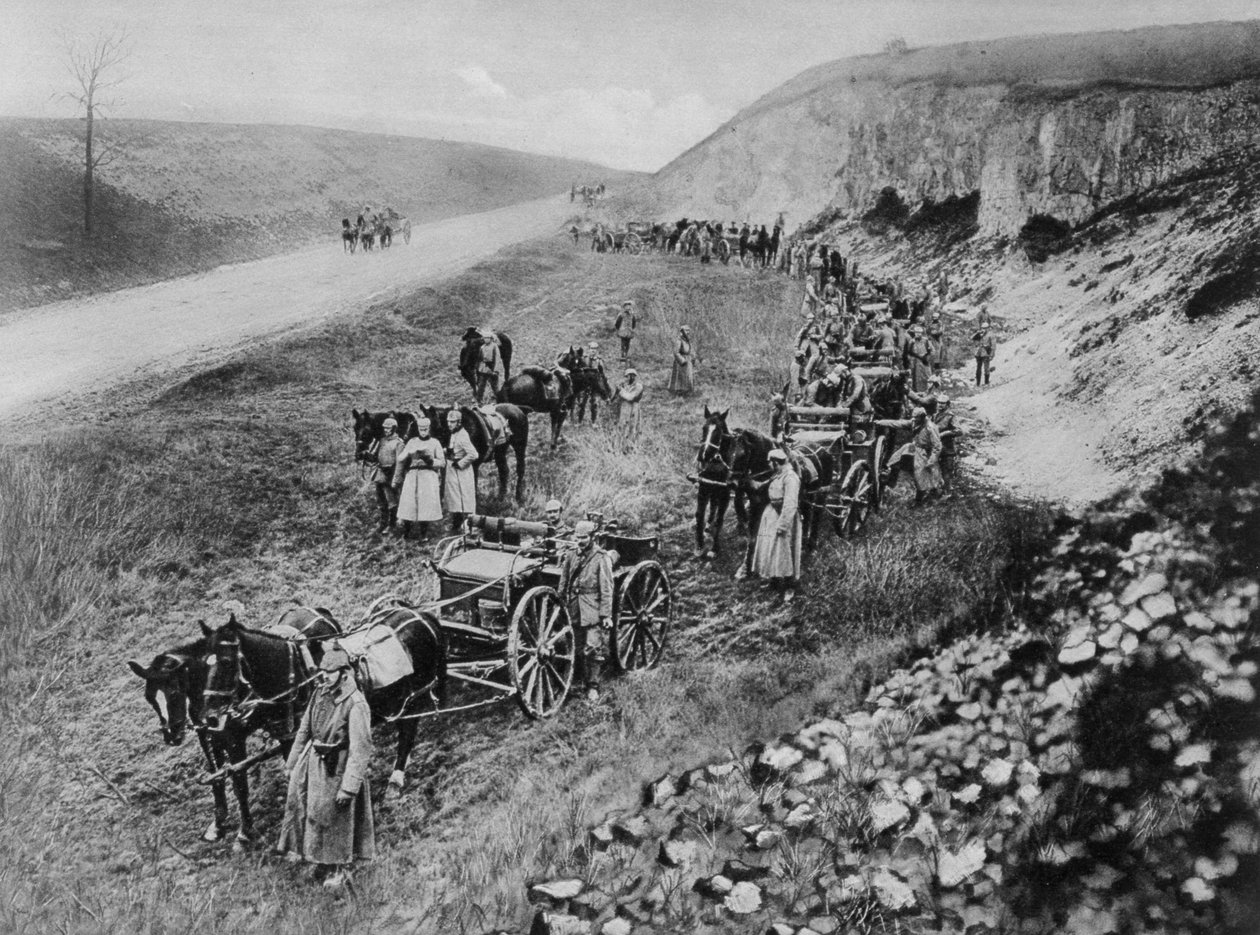 En tysk maskingevärsenhet, första världskriget, 1915 av Unbekannt