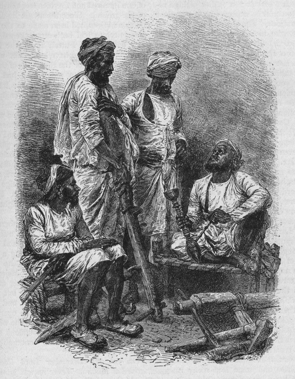 En grupp jats, 1902 av Unbekannt