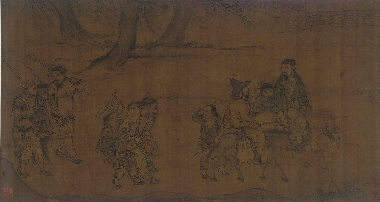 En grupp resande arbetare, 1368-1644. av Unbekannt