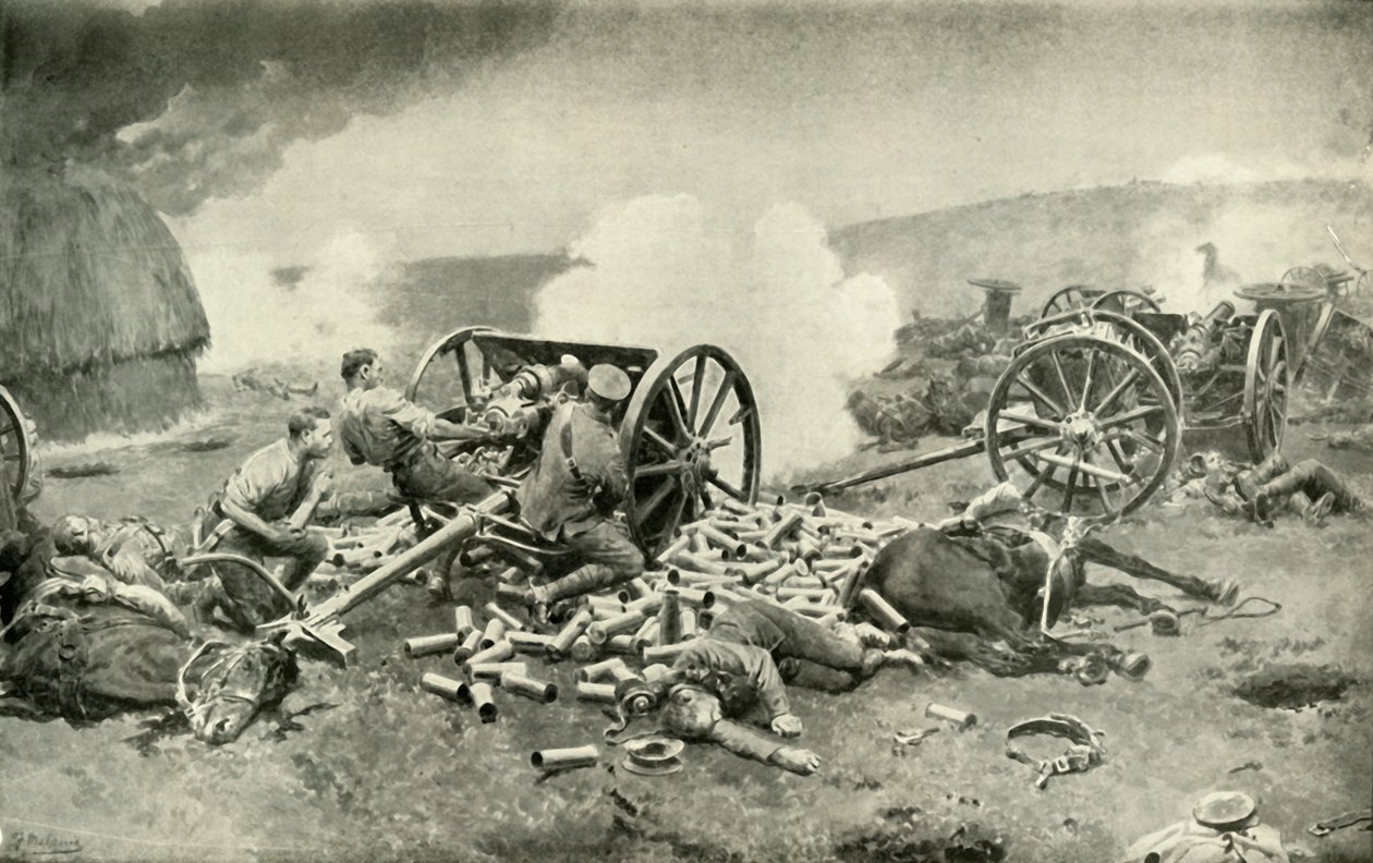 Ett hjältedåd från Royal Horse Artillery nära Compiègne, 1919. av Unbekannt