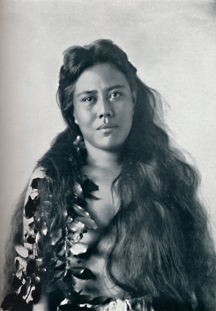 En Hula-dansare, Honolulu, Hawaii, 1902 av Unbekannt
