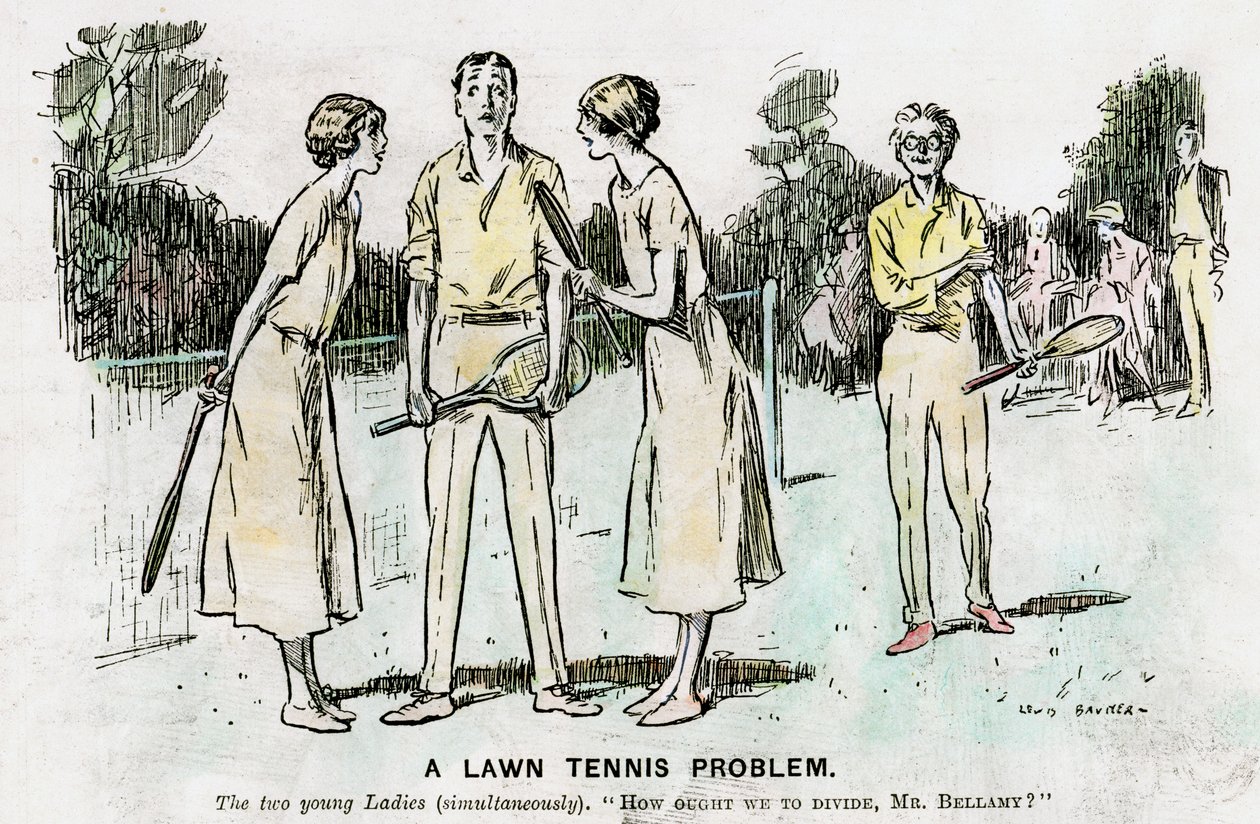 A Lawn Tennis Problem, 1923 av Unbekannt