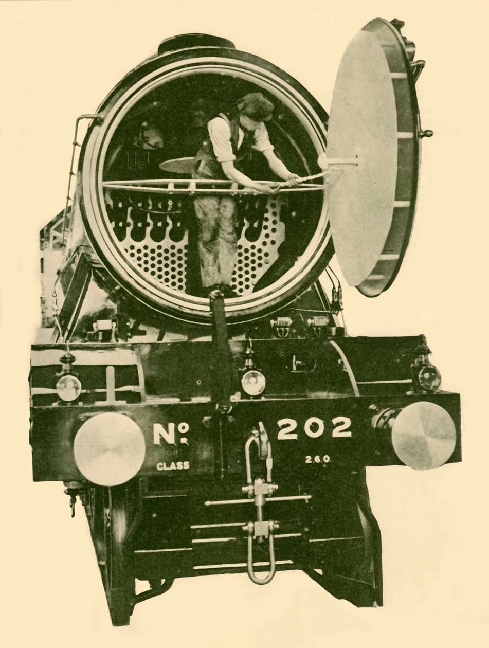 En motor med blandad motor från London och nordöstra med röklåda öppnad, c1930. av Unbekannt
