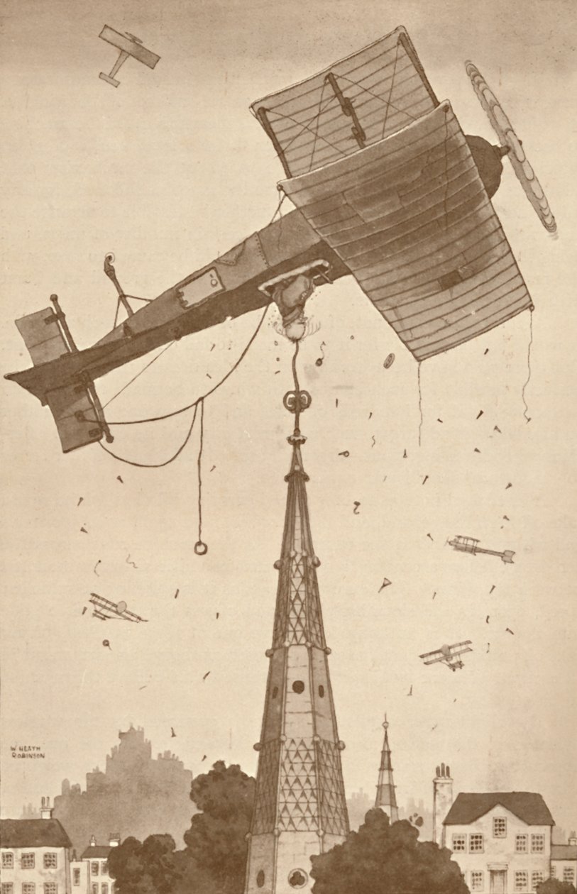 A Loop-the-Looper i djupa tankar kliar sig i huvudet över ett svårt problem, 1927 av Unbekannt