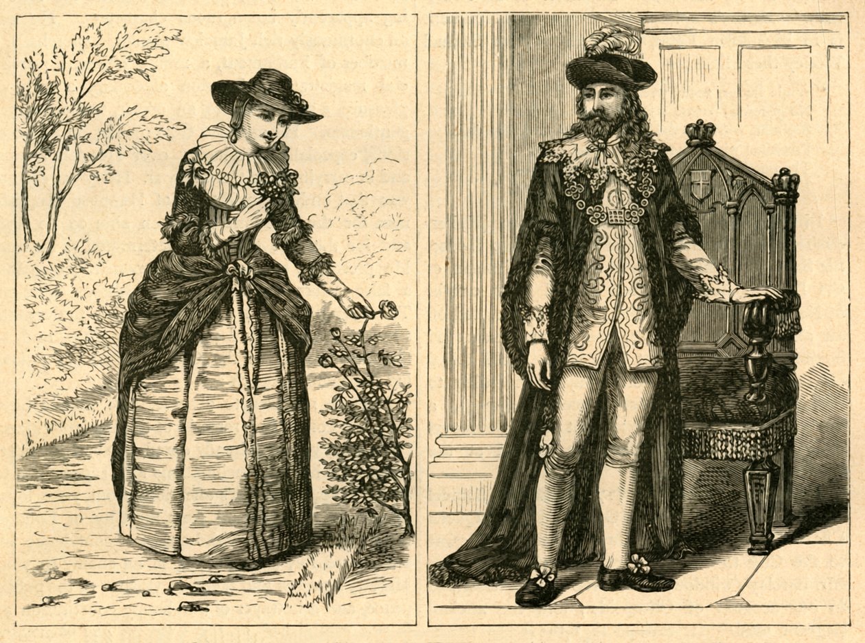 A Lord Mayor and his Lady Mitten av 1600-talet, 1897. av Unbekannt
