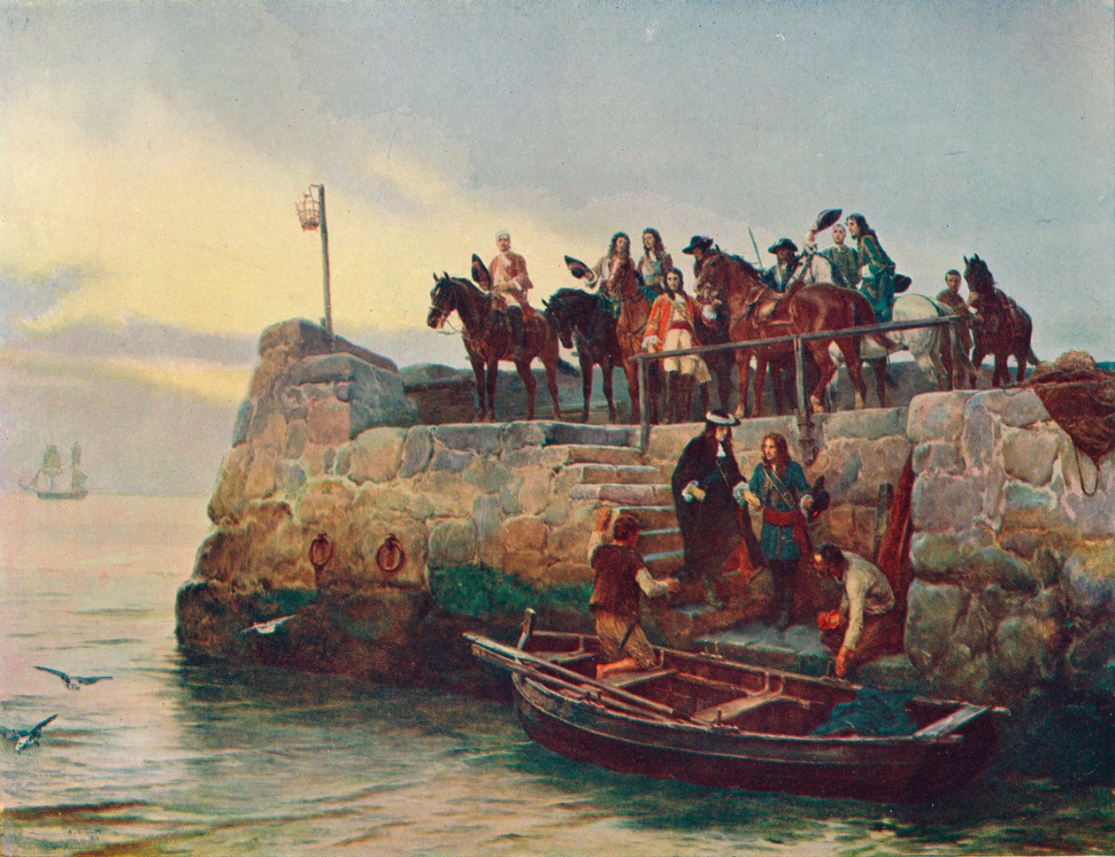 A Lost Cause: James II:s flykt efter slaget vid Boyne, 1690 1905 av Unbekannt