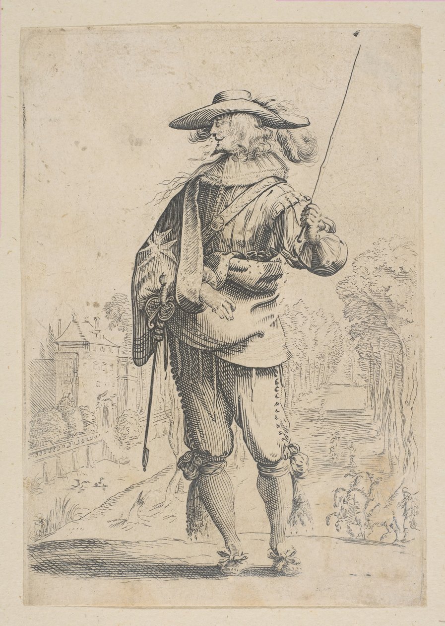 En man som håller en gröda, 1629. av Unbekannt