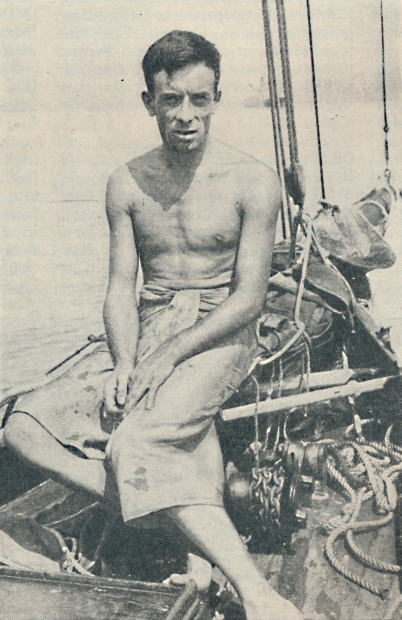 En modern Ulysses. Gerbault fotograferad vid Suva, på Fijiöarna, 1936 av Unbekannt