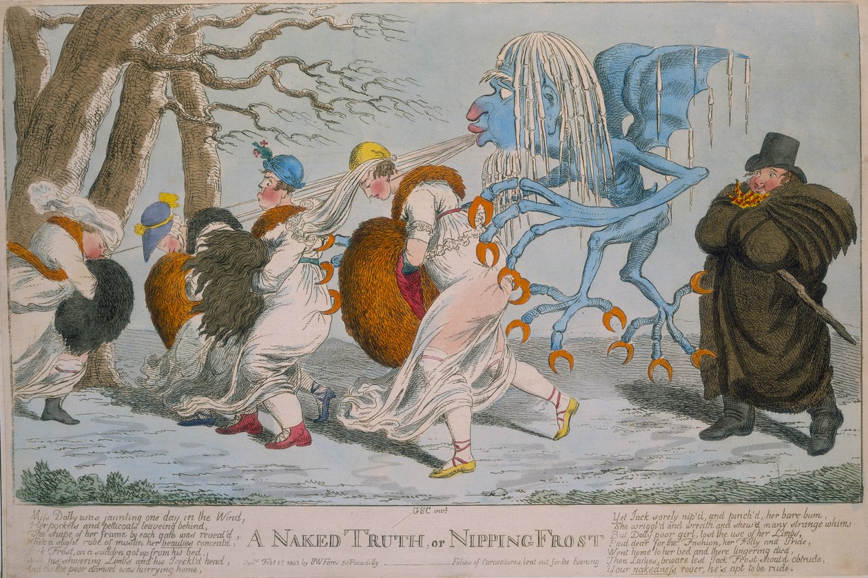 "En naken sanning eller kvävande frost", 1803 av Unbekannt