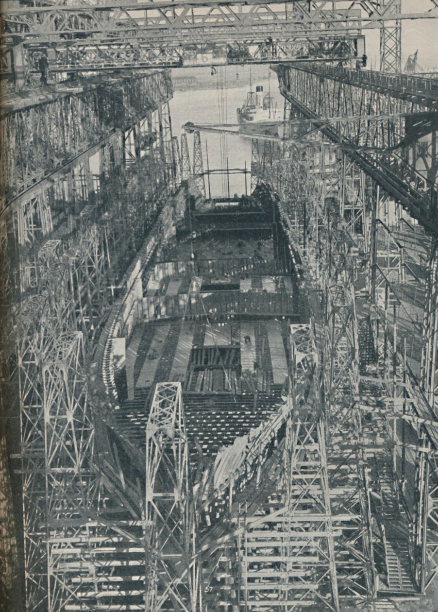 Ett bo av stål. Cunard White Star liner Georgic i konstruktion, 1927-1929, 1936 av Unbekannt