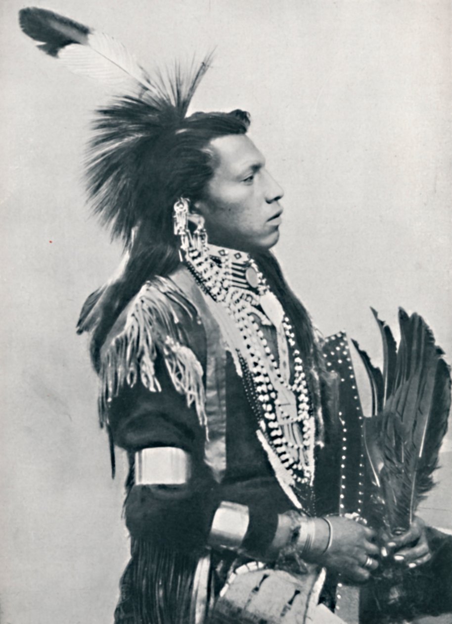 En nordamerikansk indianchefsprofil, 1912 av Unbekannt