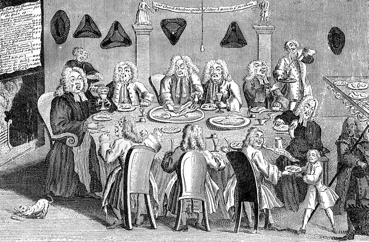 En församlingsfest, 1741 av Unbekannt