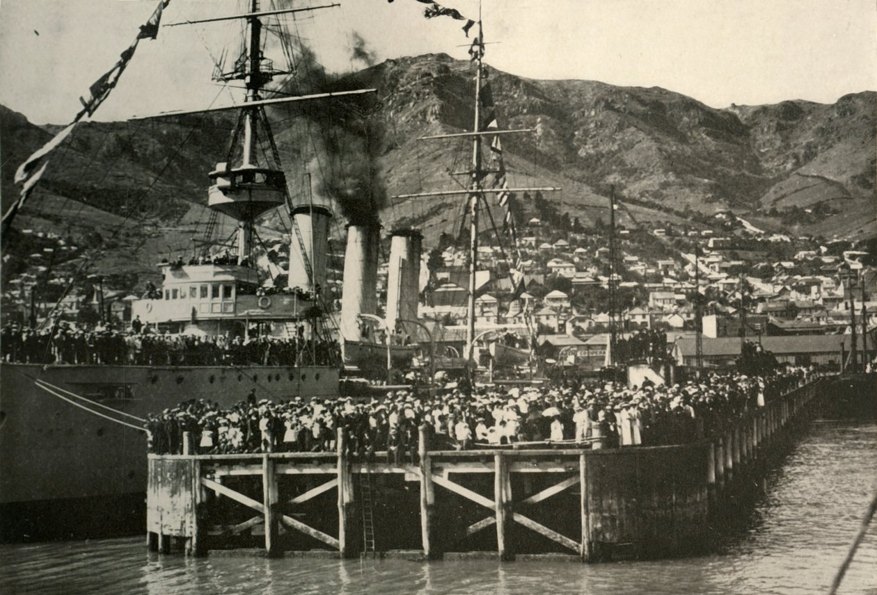 Ett fotografi taget från Nimrod...Lyttelton, 1908, 1909. av Unbekannt