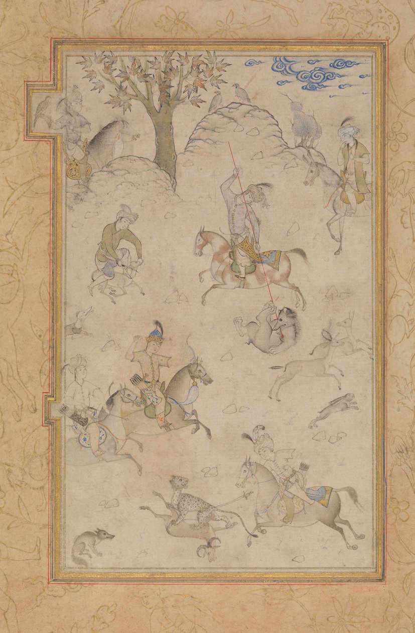 A Princely Hunt, sent 1500-tal. av Unbekannt