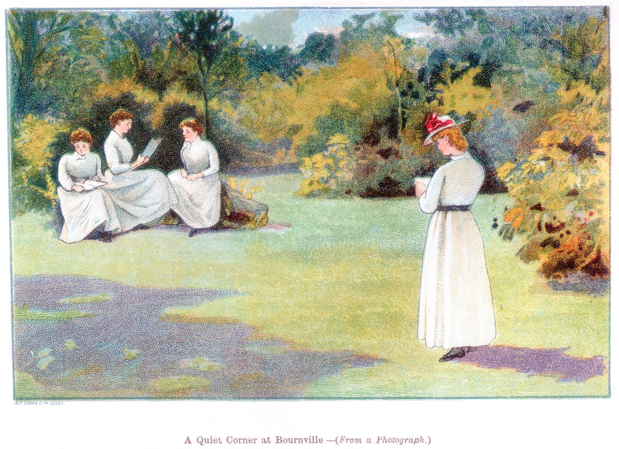 A Quiet Corner at Bournville, 1892. av Unbekannt