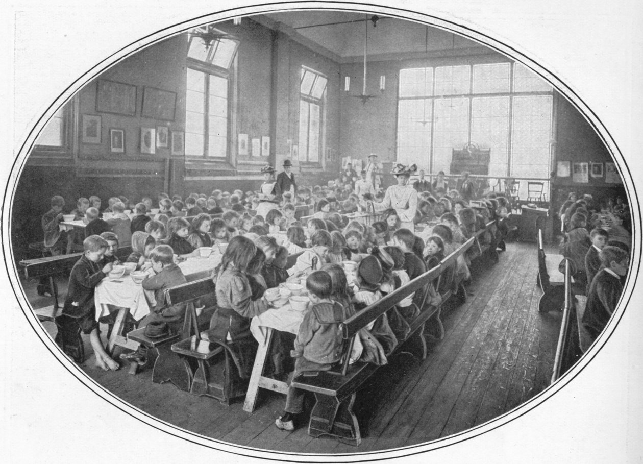 A Ragged School Union dinner, Camberwell, London, c1901 1901 av Unbekannt