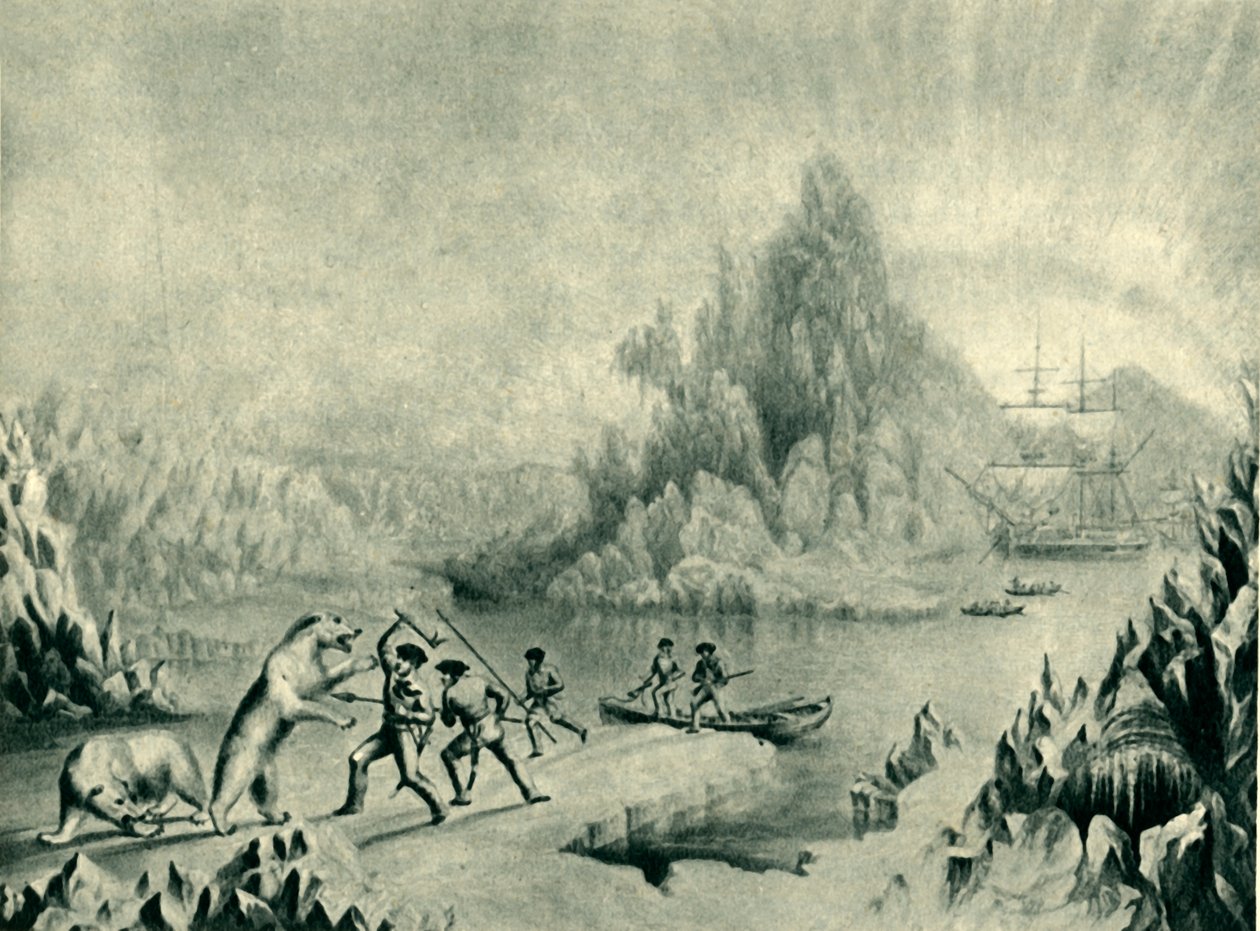 "A Relief Party in Search of Sir John Franklin", 1800-talet, 1946. av Unbekannt
