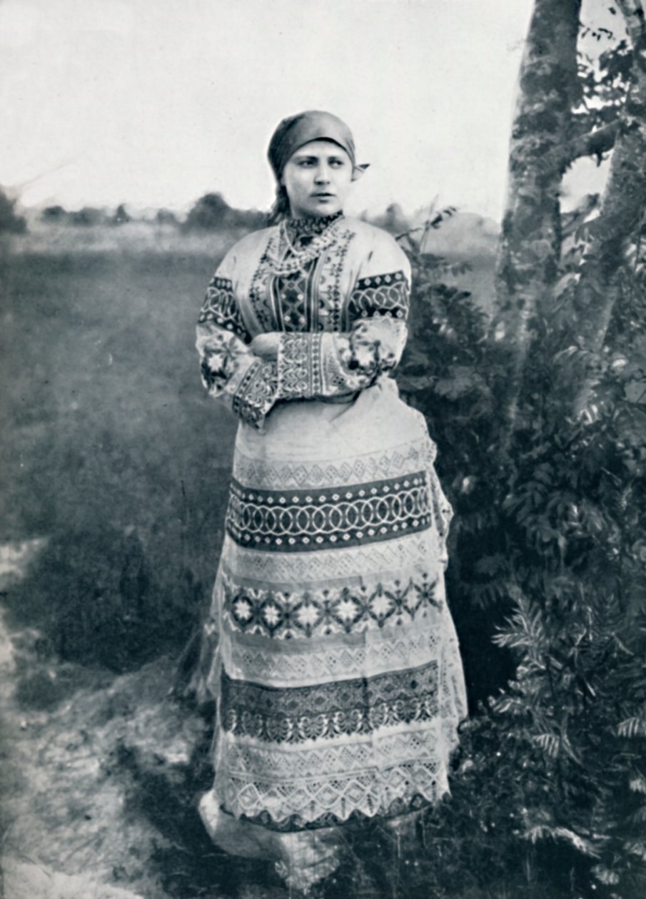 En rysk bonde i kostym, 1912 av Unbekannt