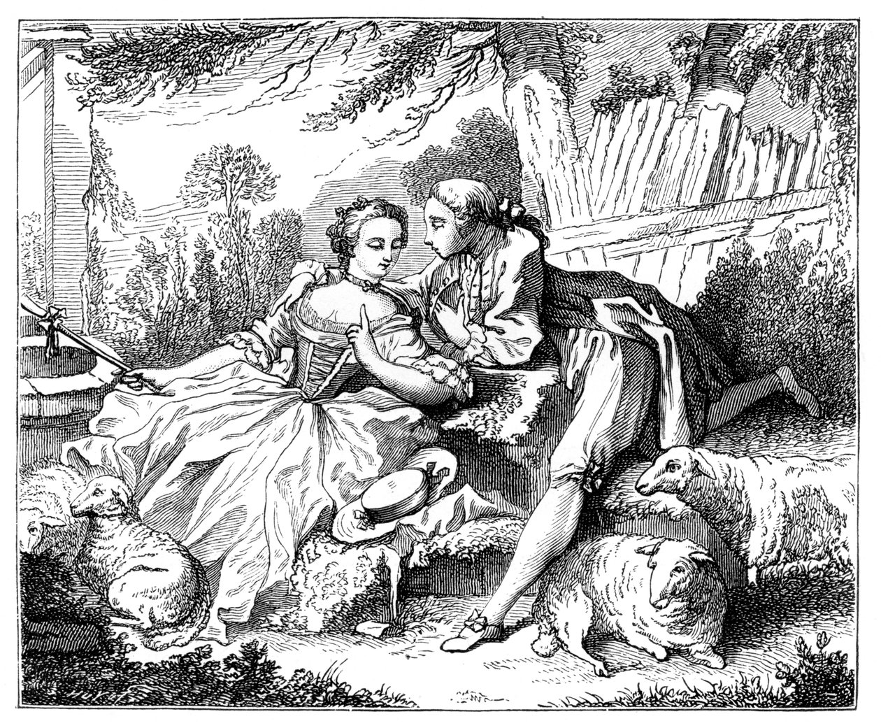 En herdinna, 1885 av Unbekannt