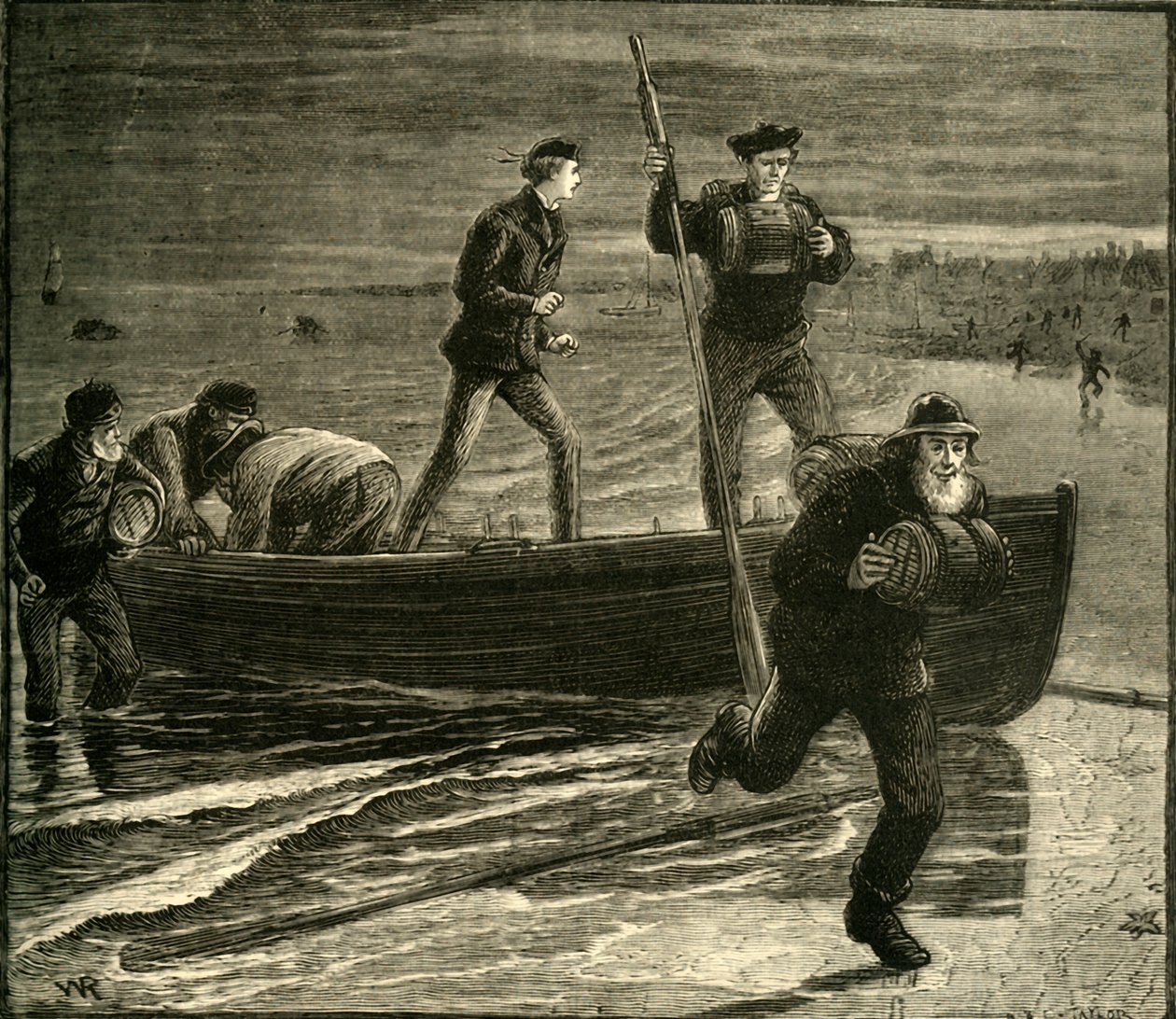 En smugglingsexpedition, 1881. av Unbekannt