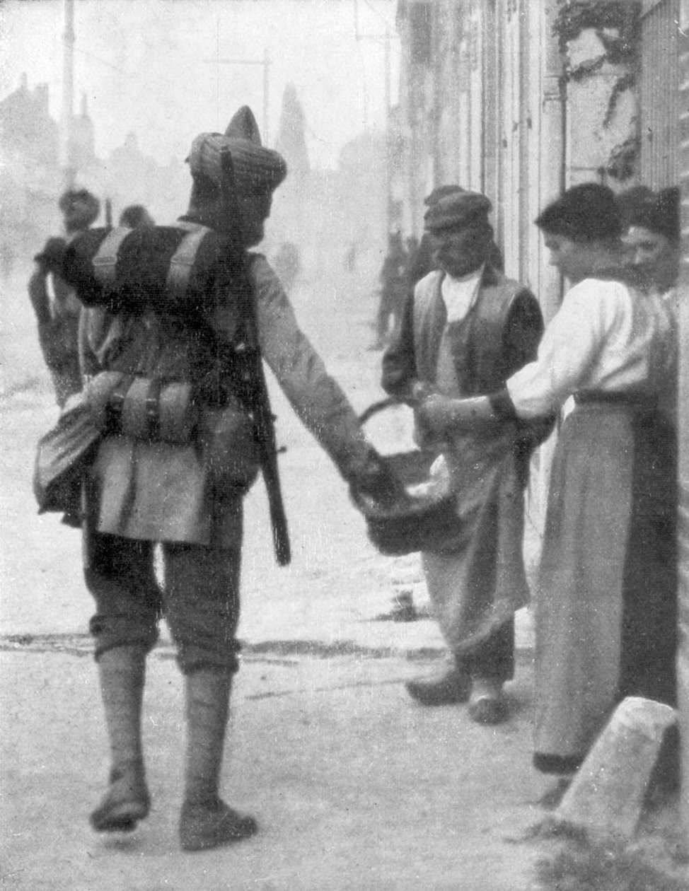 En soldat från den brittiska indiska armén, Frankrike, c1915 av Unbekannt