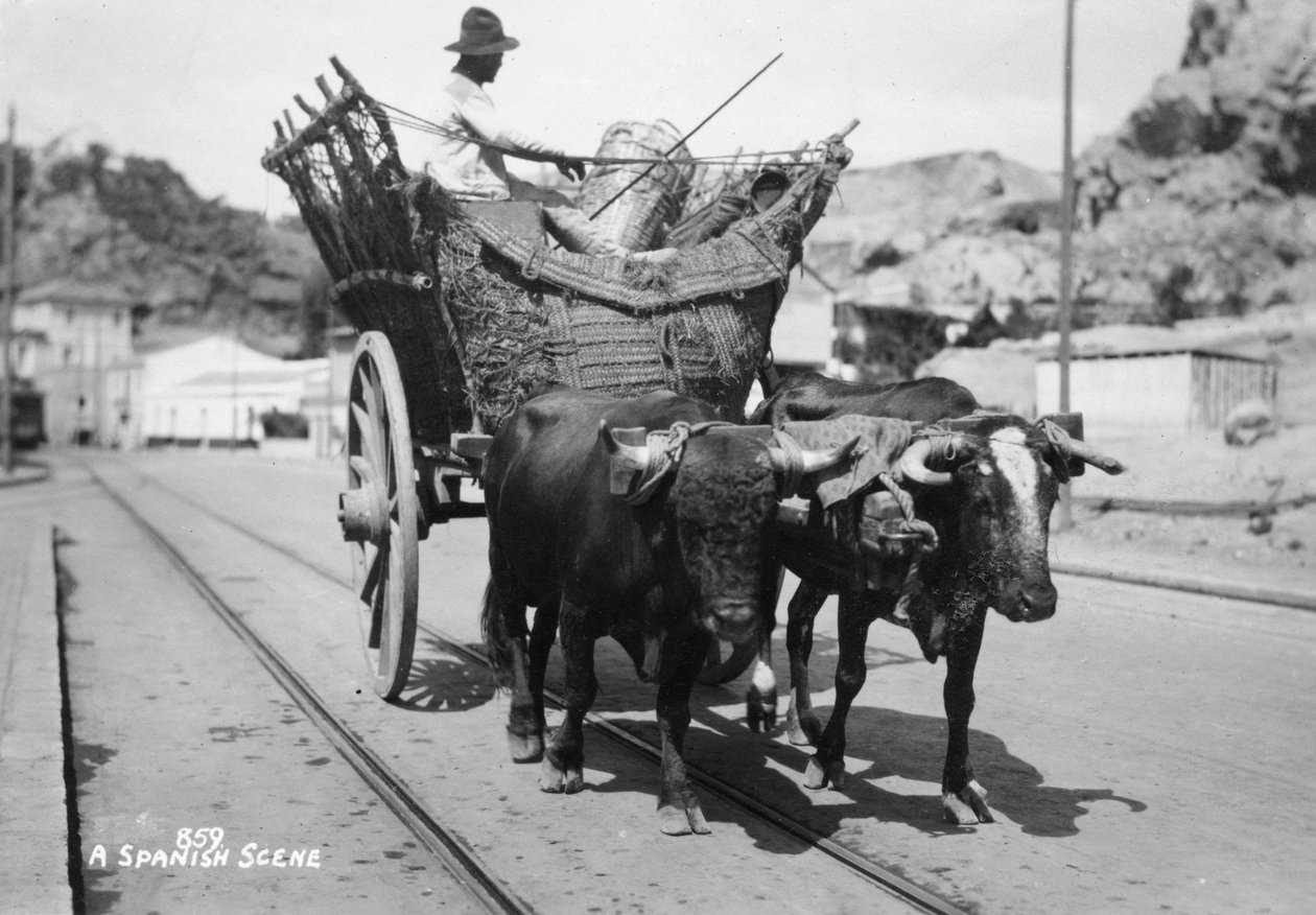 En spansk scen, 1900-talet av Unbekannt
