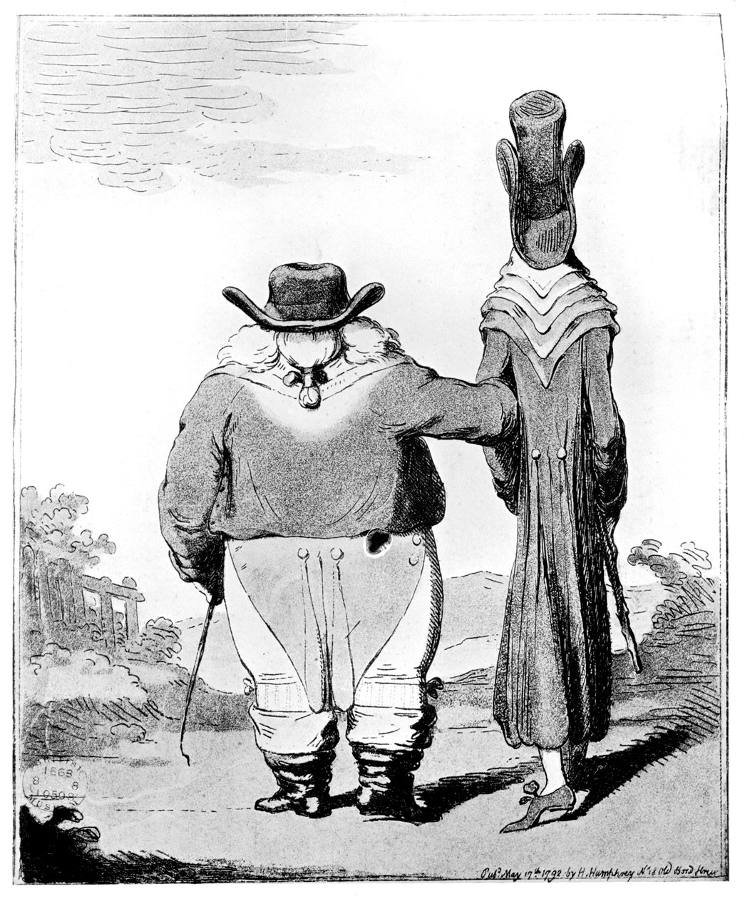En Spencer och ett trådpapper, 1792 av Unbekannt