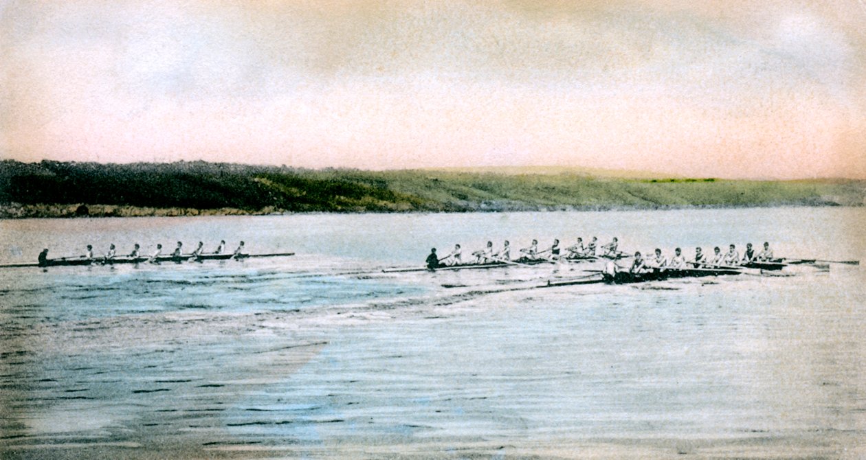 En provsnurr av Cornell Crews på Cayuga Lake, 1906 av Unbekannt
