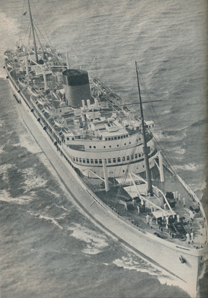 Ett motorskepp med två skruvar, Stirling Castle byggt av Harland och Wolff, 1937 av Unbekannt