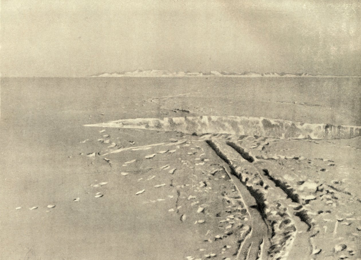 En typisk spricka på plan yta, c1908, 1909. av Unbekannt