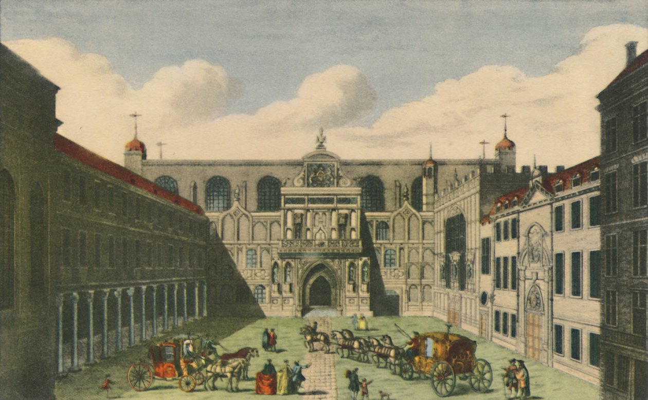 A View of the Guildhall of the City of London, c1750-talet, tidigt 1800-tal, 1948. av Unbekannt
