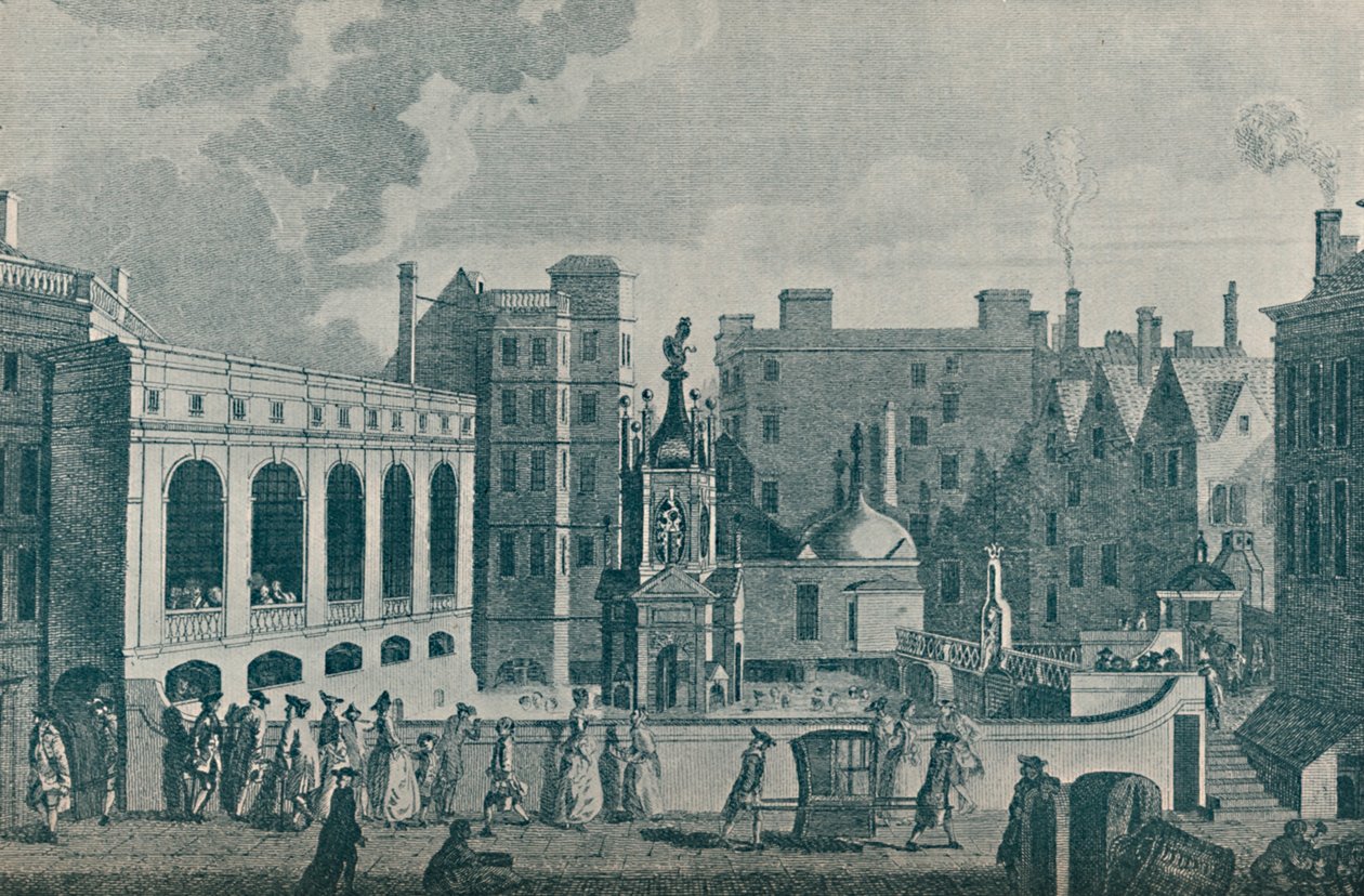 En utsikt över King and Queens Baths och det stora pumprummet i Bath, 1907 av Unbekannt