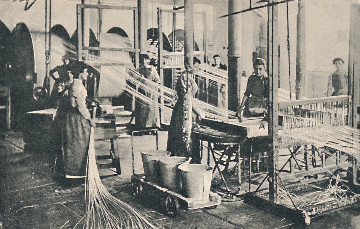 En vaxtillverkningsanläggning, 1917 av Unbekannt