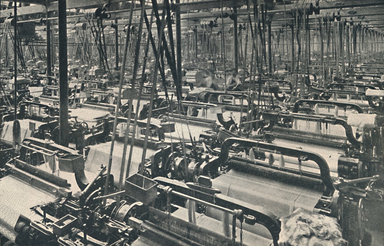 Ett vävskjul, c1917 av Unbekannt