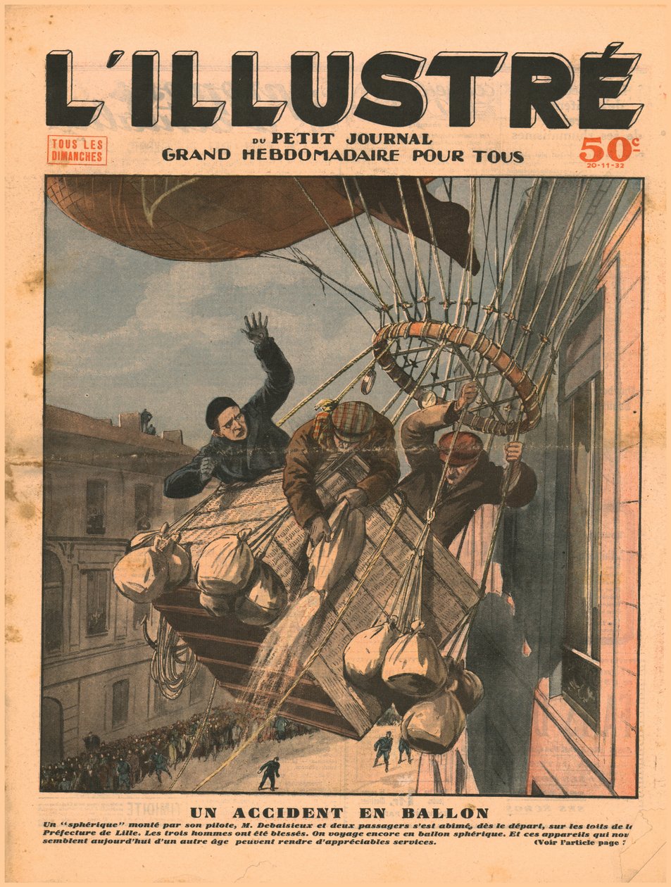 En ballongolycka, 1932. av Unbekannt