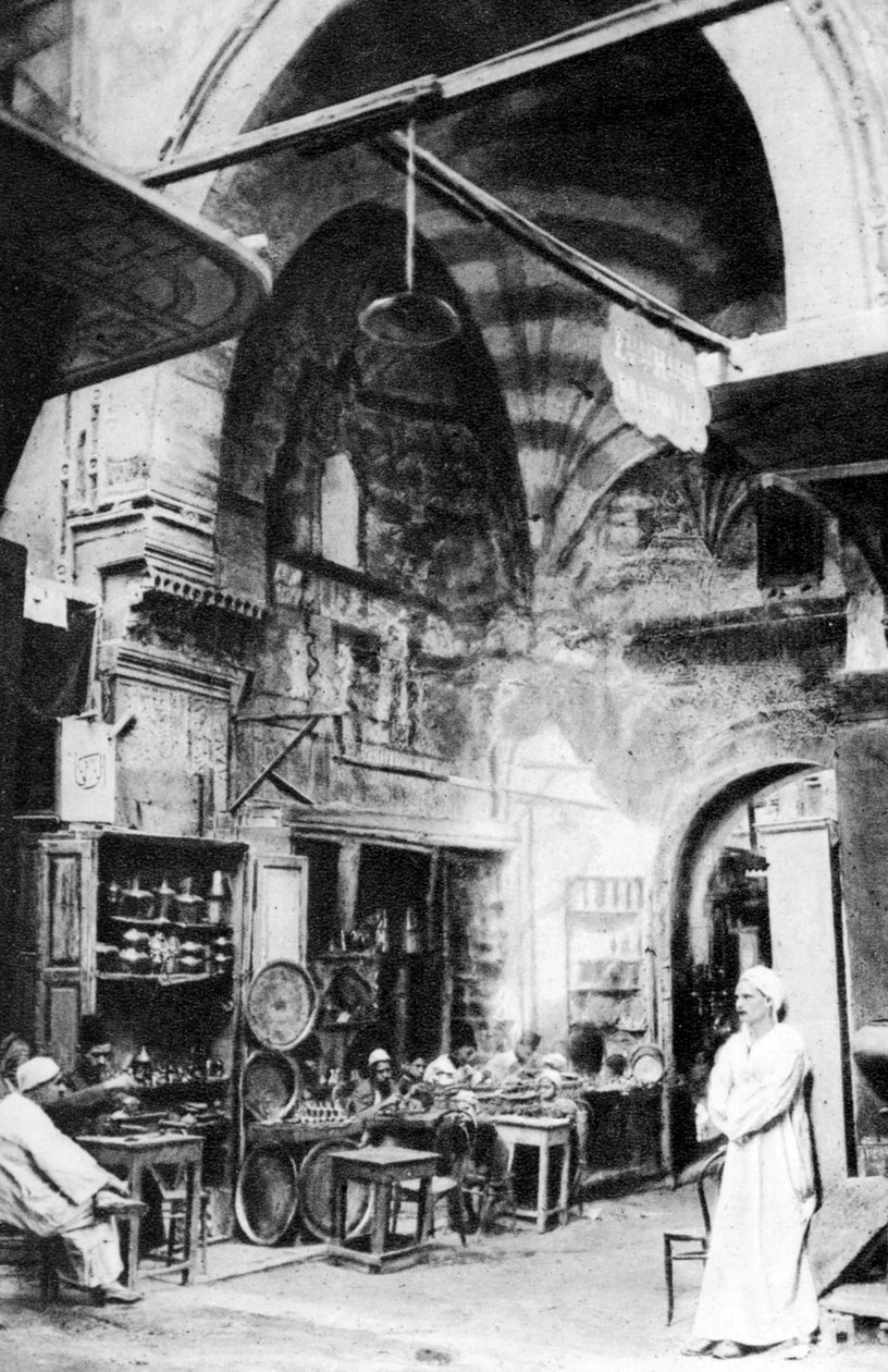 En basar i Kairo, Egypten, c1920-talet av Unbekannt