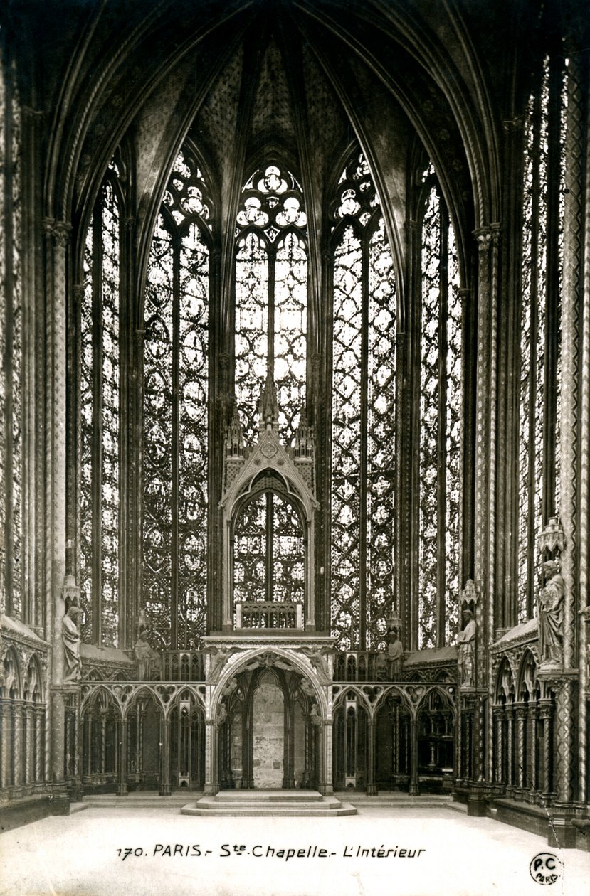 En kapellinteriör, Paris, Frankrike, 1900-talet av Unbekannt