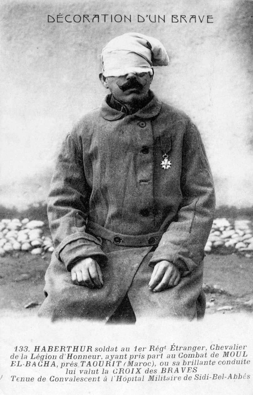 En konvalescerande legionär, Sidi Bel Abbes, Algeriet, 1910 av Unbekannt
