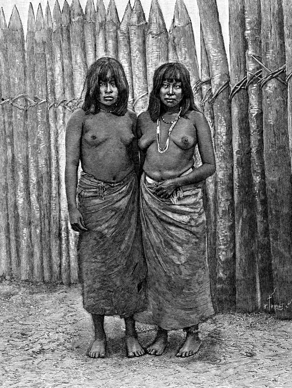 Ett par indiska kvinnor från Gran Chaco, Sydamerika, 1895 av Unbekannt